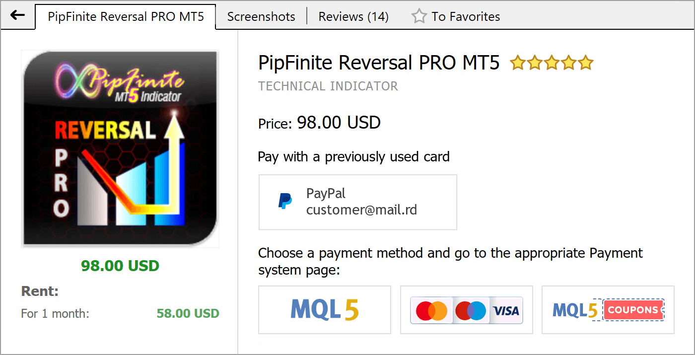 Payment for MQL5.community services via PayPal Payment for MQL5.community services via PayPal