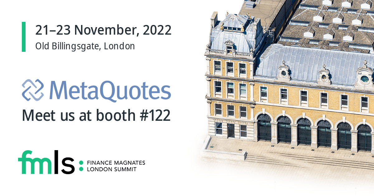 MetaQuotes to talk about clientele increasing technologies at Finance Magnates London Summit 2022