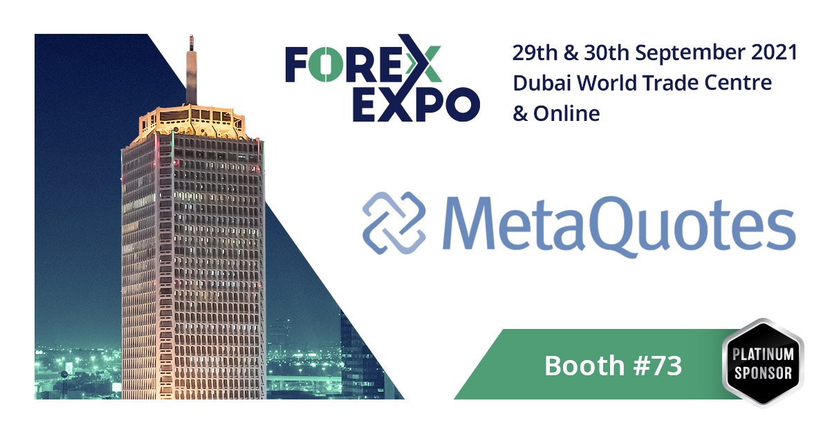 MetaQuotes to present its latest developments at Forex Expo Dubai 2021