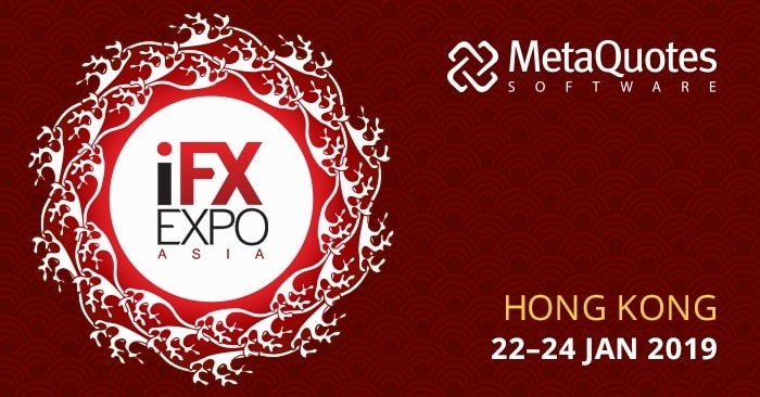 MetaQuotes Software is a Gold Sponsor of iFX Expo Asia 2019 in Hong Kong