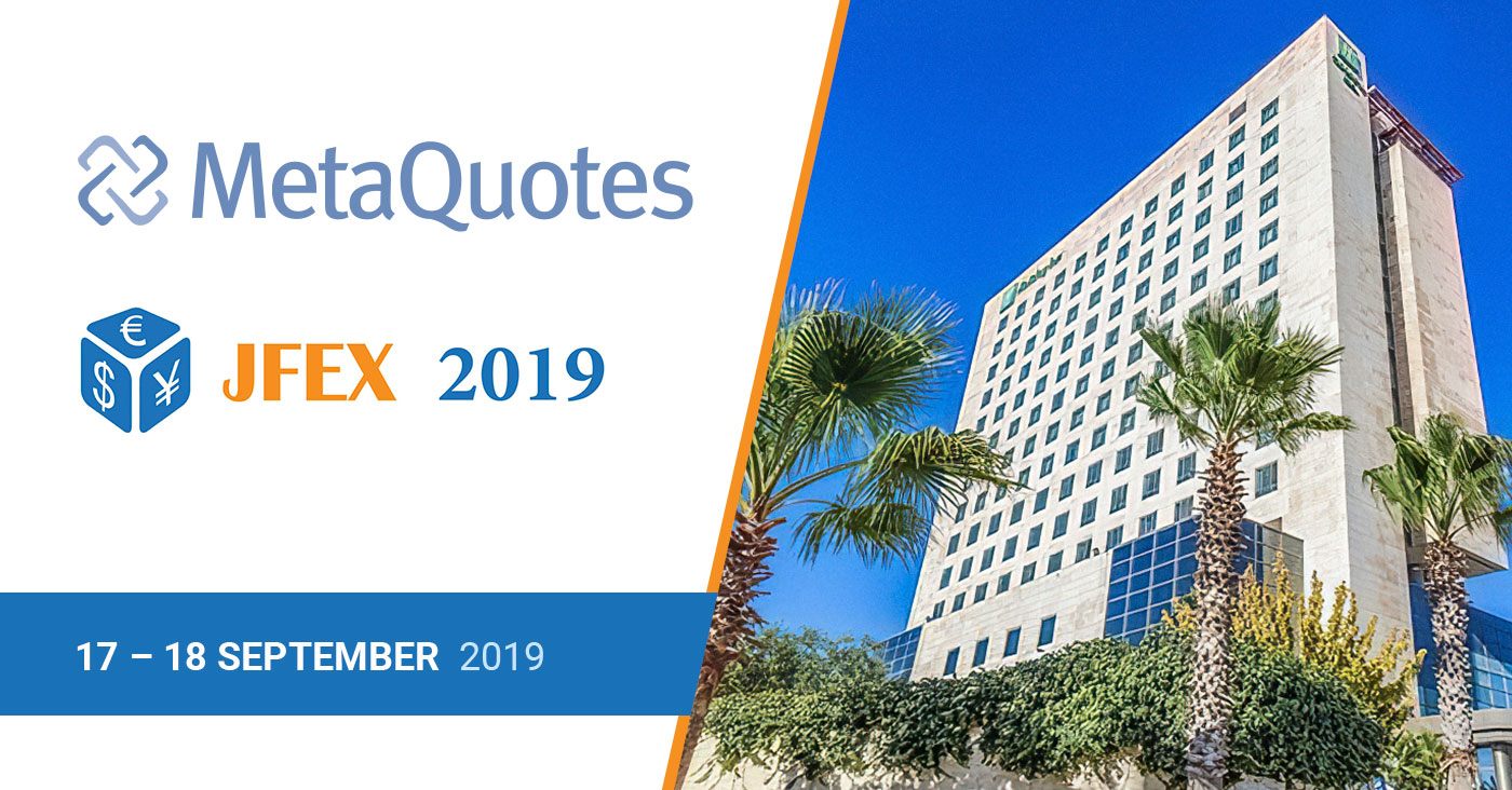 MetaQuotes to present MetaTrader 5 integration with Amman Stock Exchange at the JFEX Expo 2019