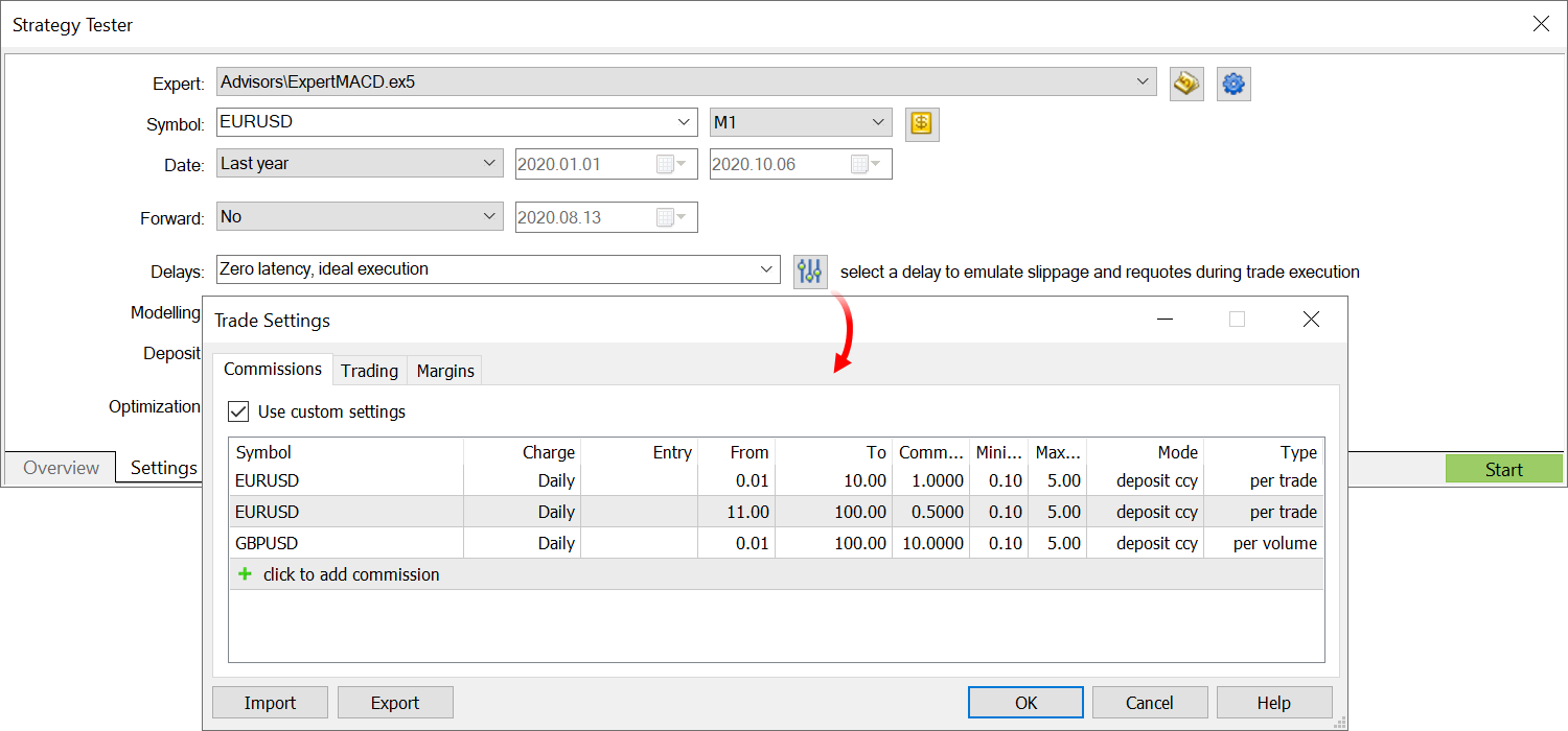 Tester: Improved Custom Settings Tester: Improved Custom Settings