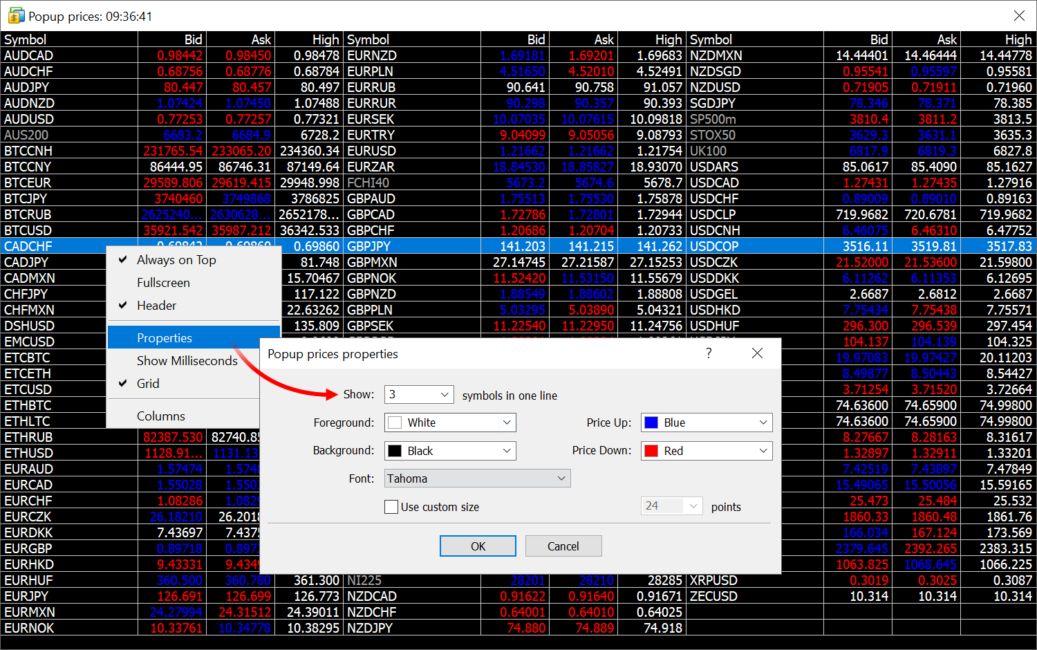MetaTrader 5 build 2755：弹出价格窗口和改善调试器