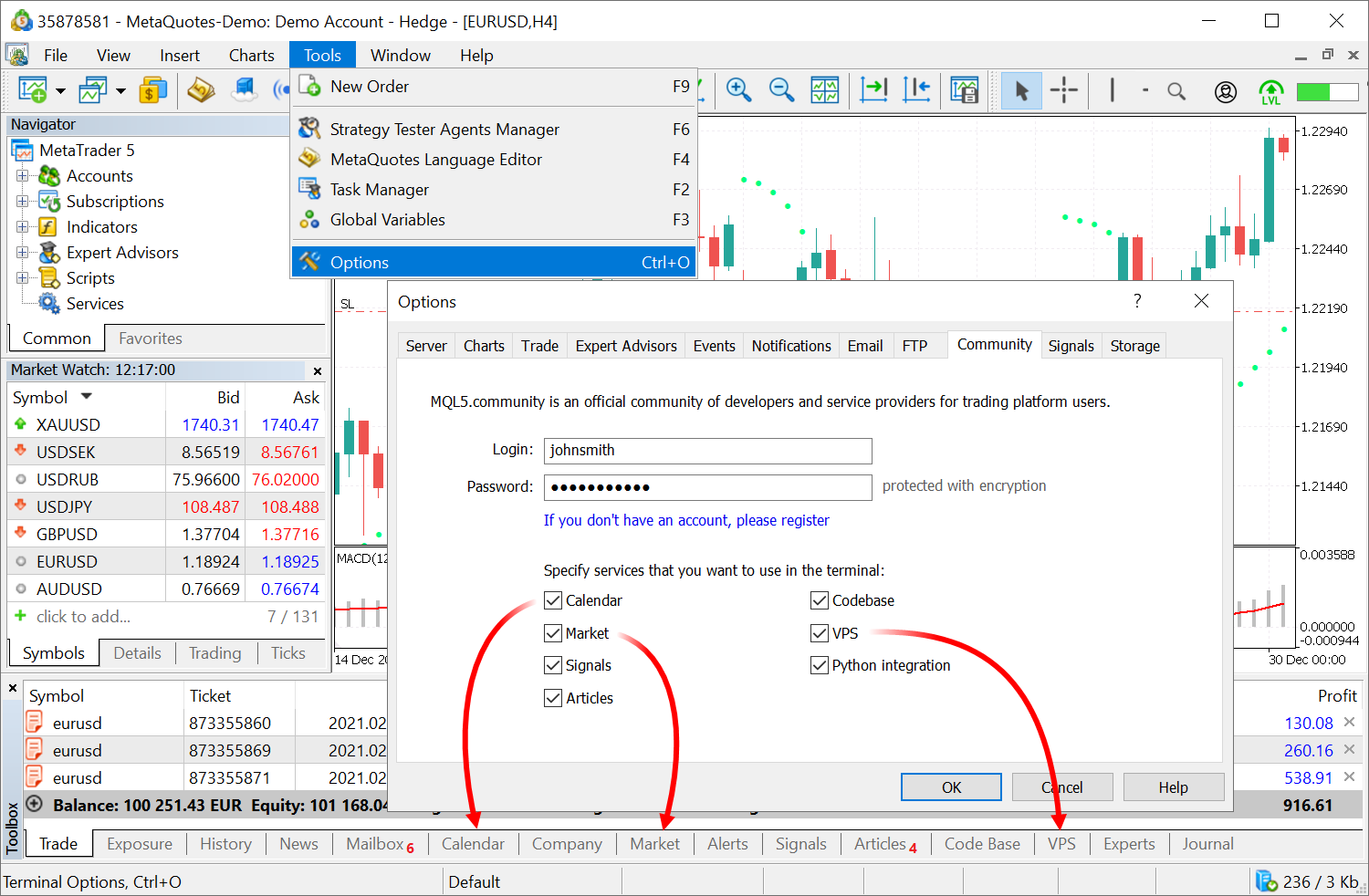 MetaTrader 5 build 2860：增强改进Wine和SQL集成