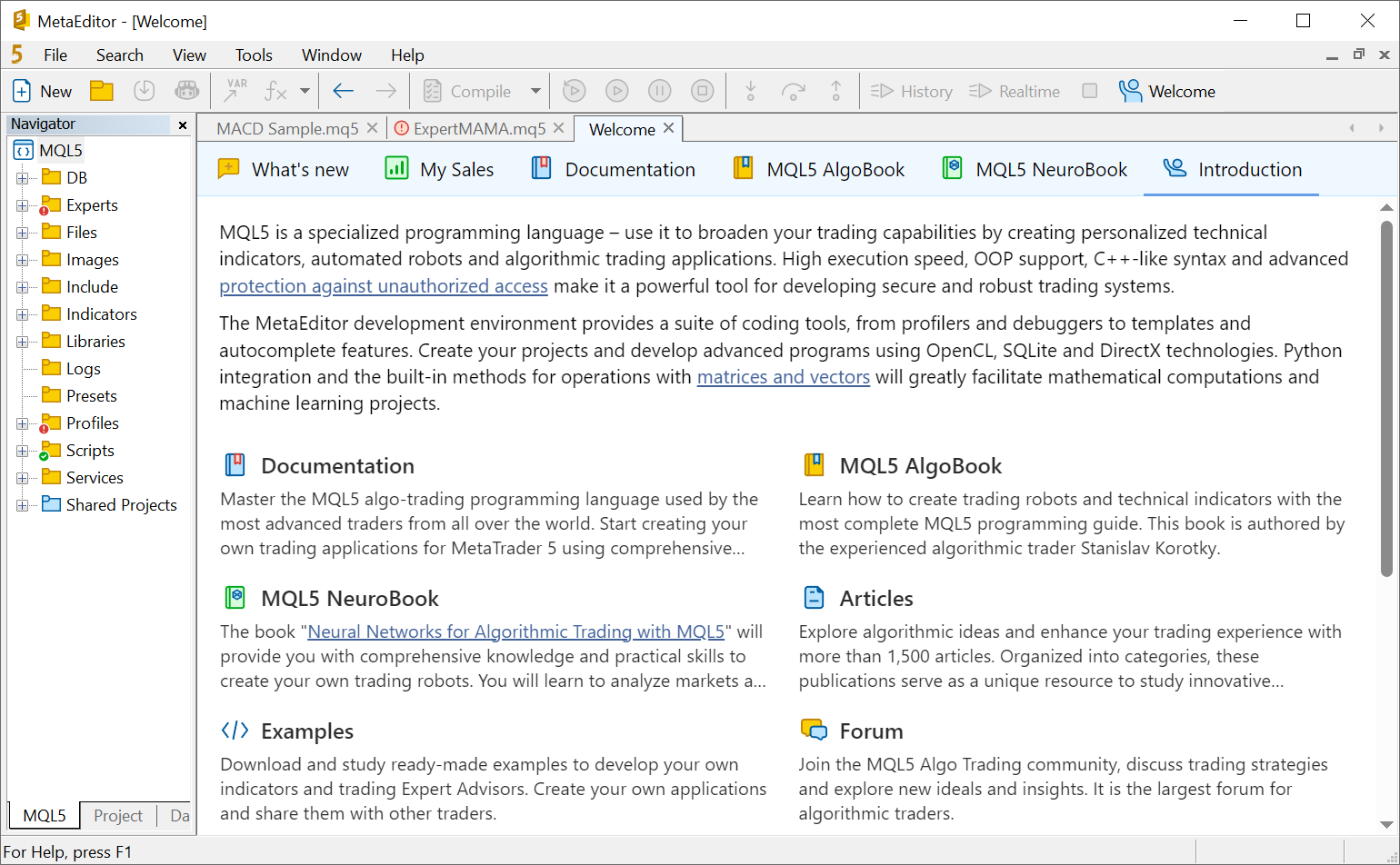 Добавлена стартовая страница