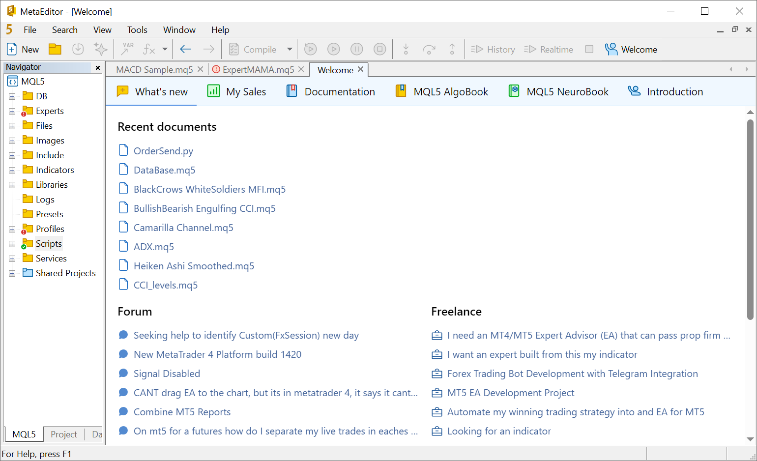 Useful features for developers