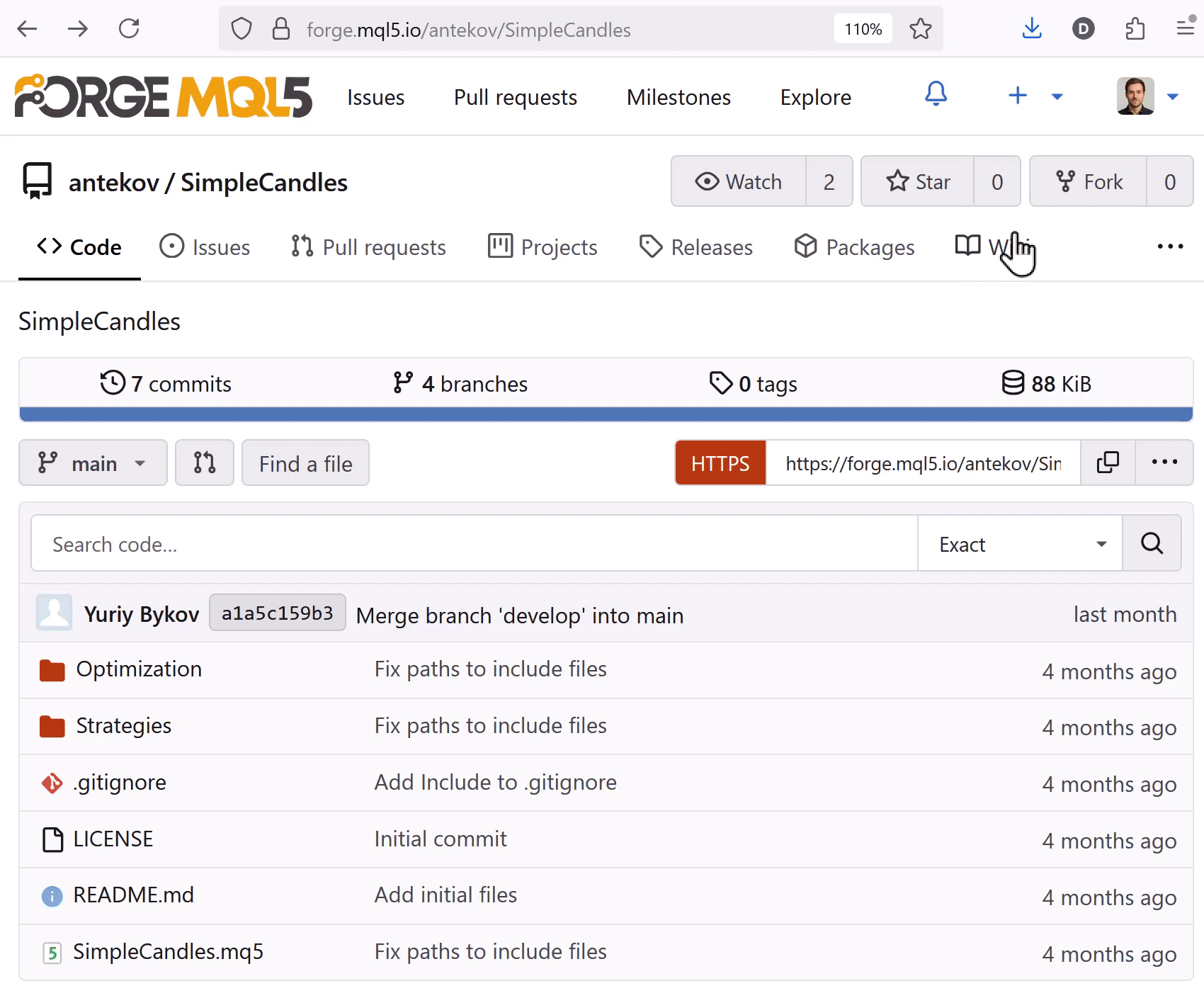 Cloning a project Cloning a project