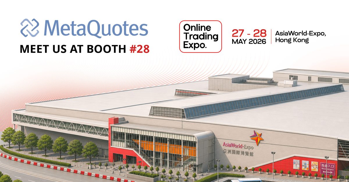 MetaQuotes — золотой спонсор Online Trading Expo 2026 в Гонконге MetaQuotes — золотой спонсор Online Trading Expo 2026 в Гонконге