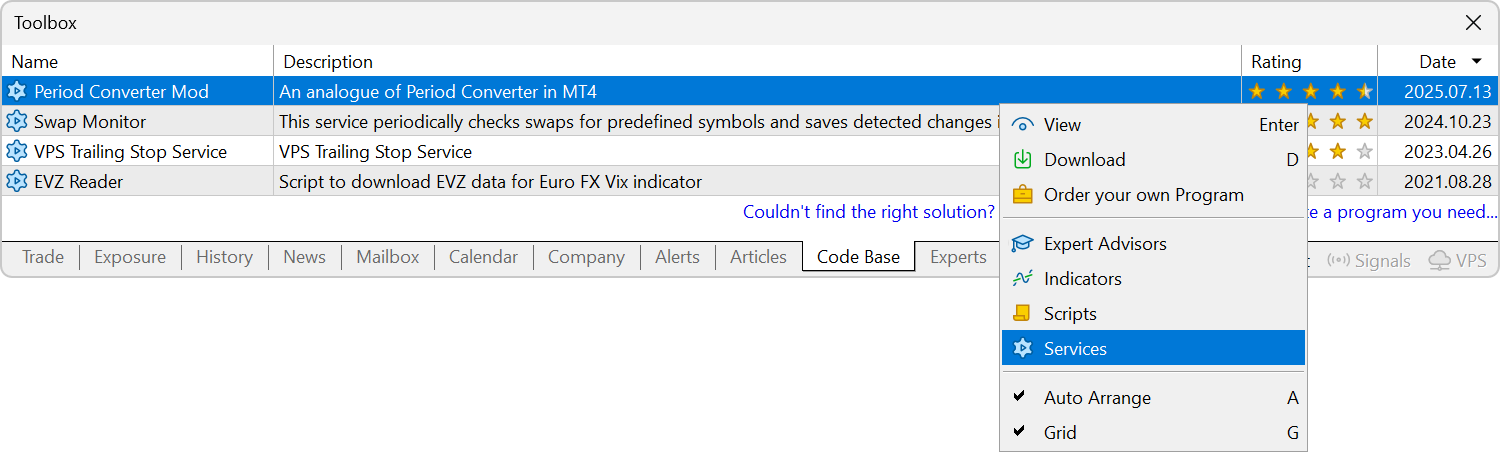 Download codes directly from the platform Download codes directly from the platform