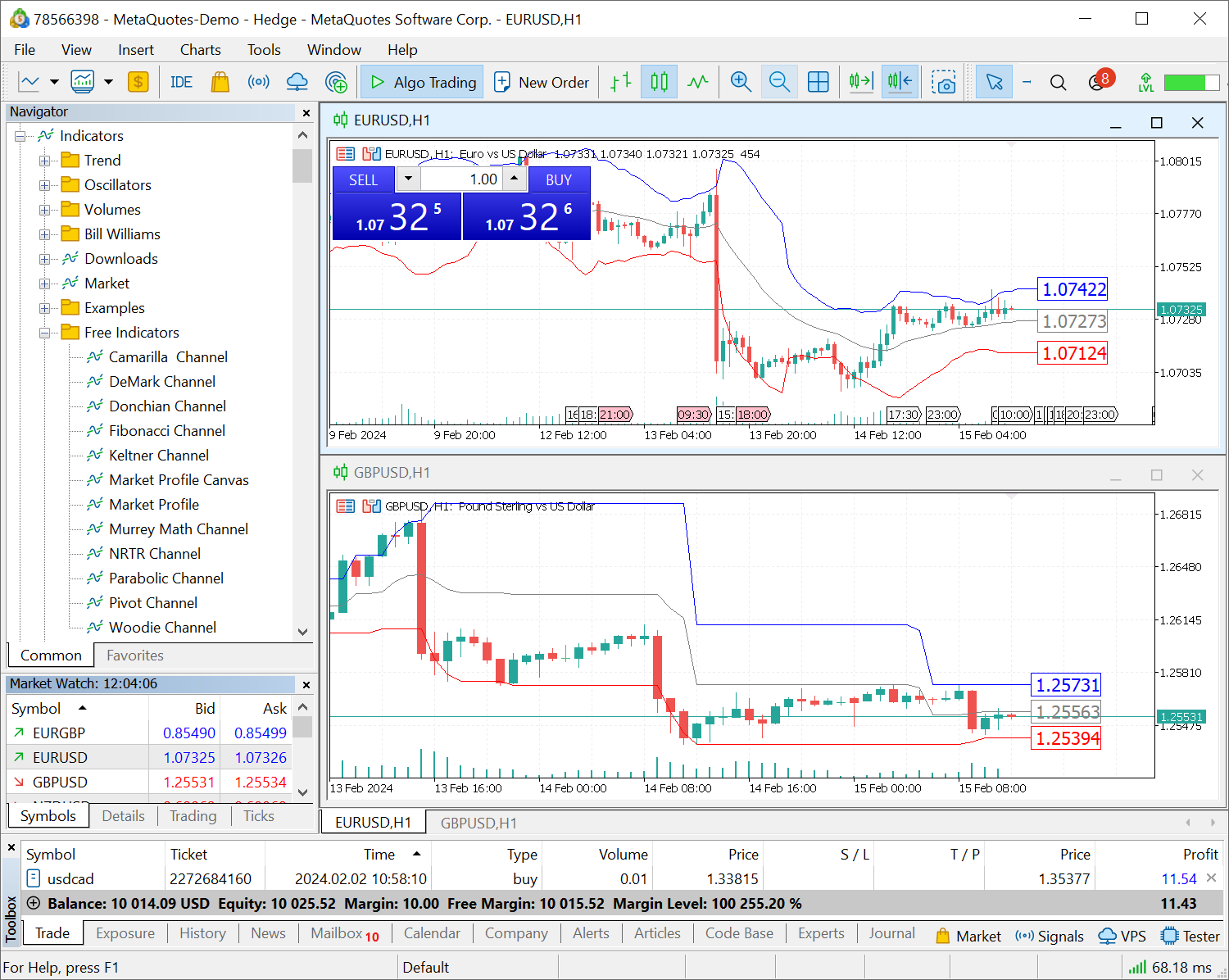 在标准平台包中添加28个新EA交易和12个新指标。