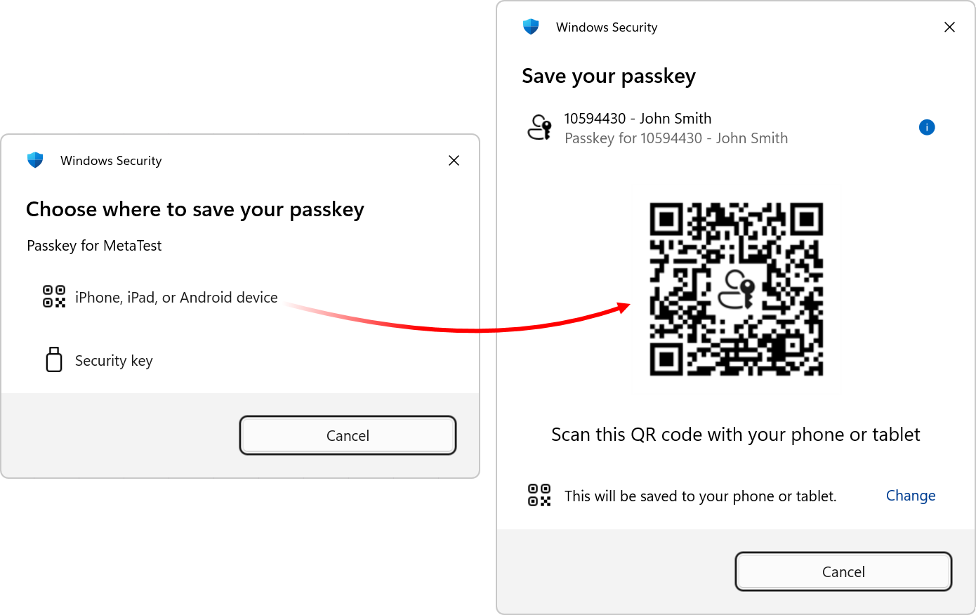 Creating a Passkey