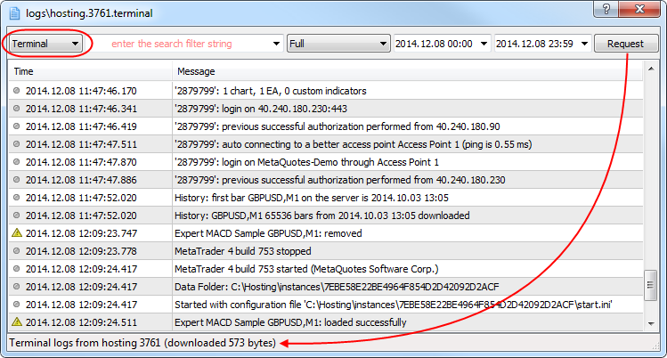 MetaTrader 4 Client Terminal Build 765: Enhanced Virtual Hosting