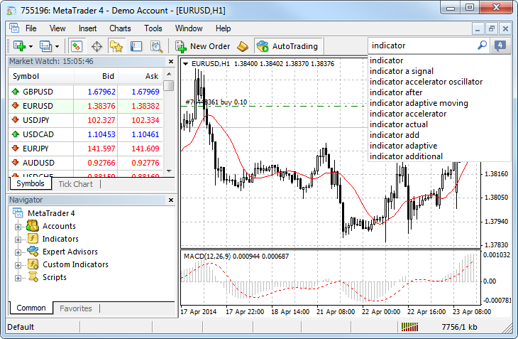MetaTrader 4 Trading Terminal build 646: New Smart Search, Books in the Market and Updated Window of MQL4 Application Settings