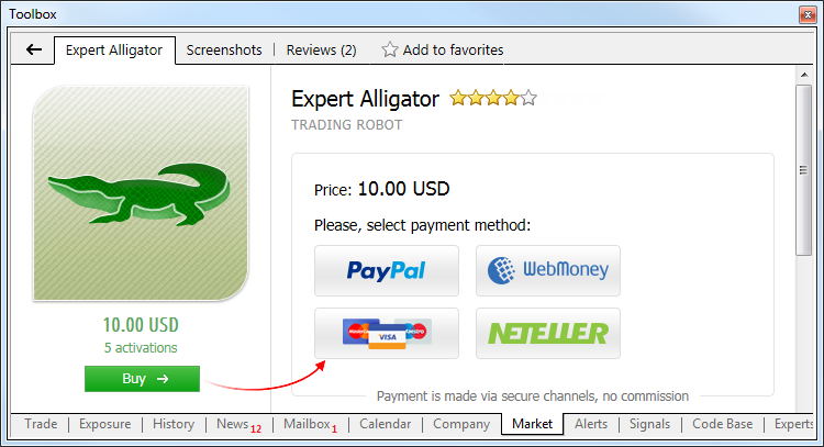 Faster and Simpler Purchase of Robots from the Market